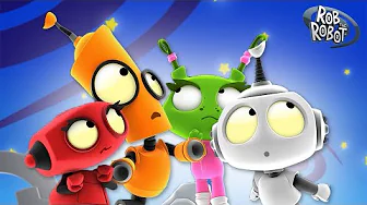 The Dark Side of the Moon 🚀 | Rob The Robot | Preschool Learning