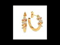 14 K Yellow Gold lab grown Diamond Earrings