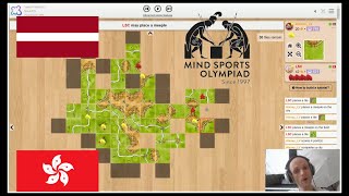 RARE Imbalance - Carcassonne Round 7 Game Analysis  - Mind Sports Olympiad 2021 screenshot 5