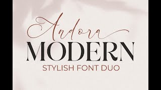 Andora Stylish Font Duo Modern