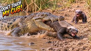 Full One Day of Survival : Honey Badger vs Crocodile and Hyenas | Wildlife Documentary News