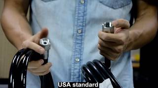 How to recognize the different standard Connector of CO2 JET hoses