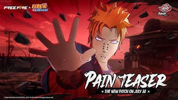 Pain Teaser | Feel The Pain | Free Fire x NARUTO SHIPPUDEN | Free Fire Official