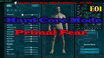 ARK: Survival Evolved * HardCore Mode * All Primal Fear Mods E01 Olympus Map