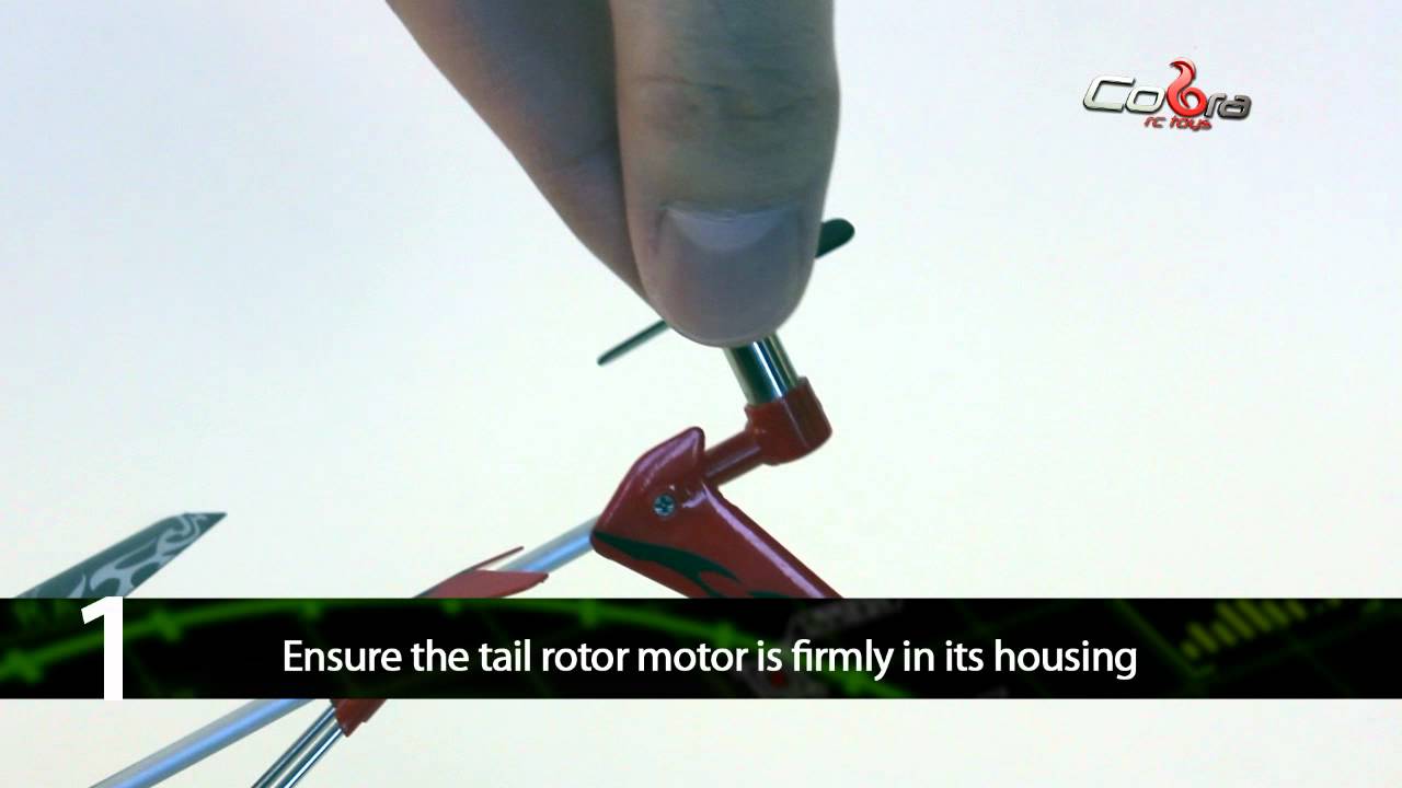 FAQ3 Cobra RC Helicopter tail rotor not working YouTube