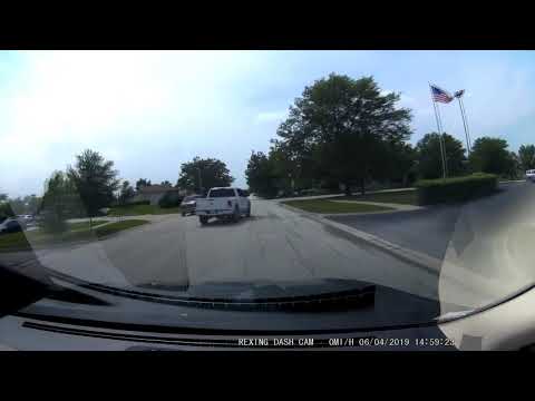 White Truck Road Raging on Wheeler in Orland Park