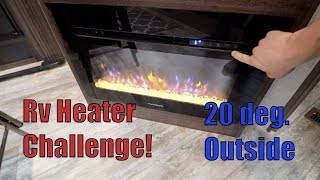 Can electric heaters keep the RV warm when below freezing?!!