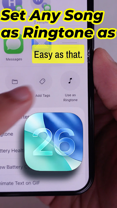 iOS 26: Set ANY Song as RINGTONE From Share Sheet #iphone #ios26 #ios