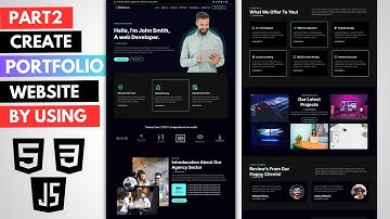 How to create a personal portfolio website By using HTML, CSS, & JavaScript | Part 2