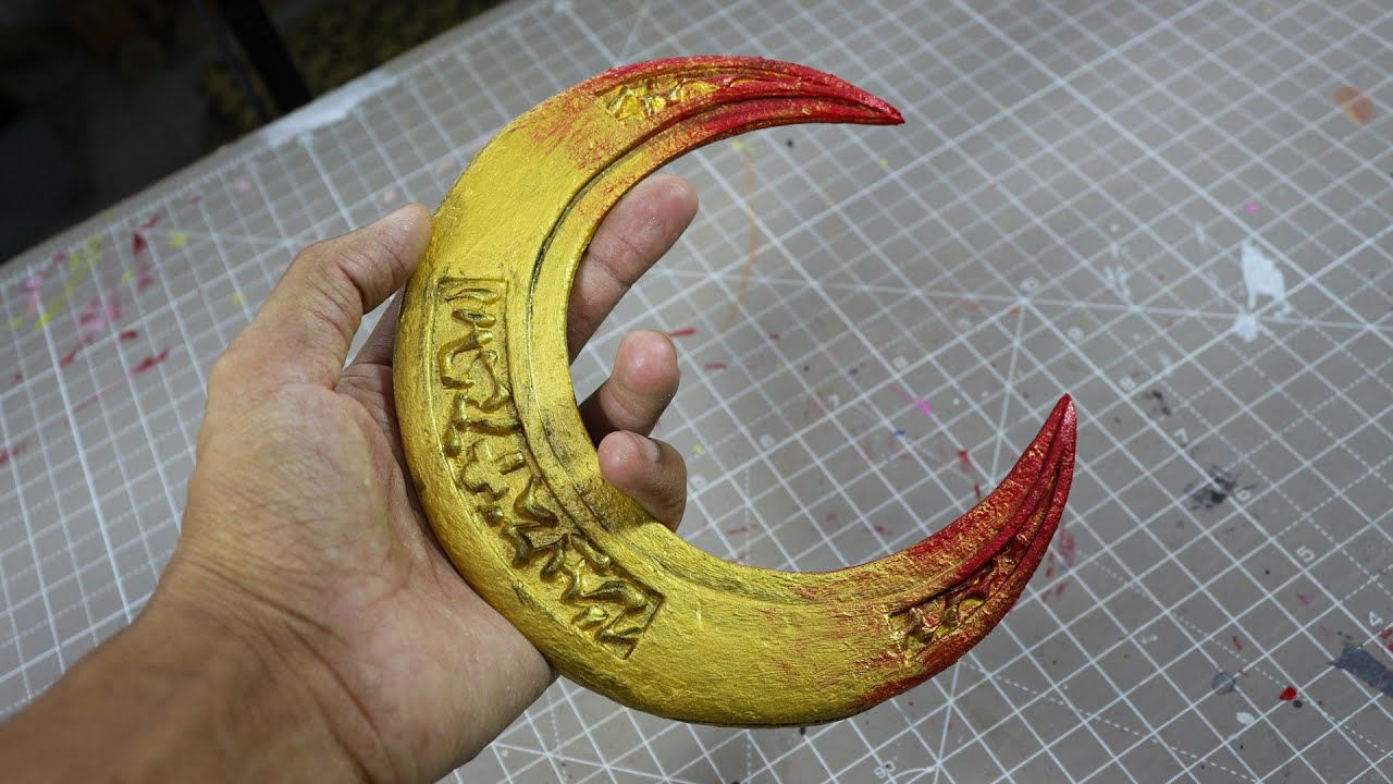 How To Make Moon Knight Crescent Darts | Cardboard DIY