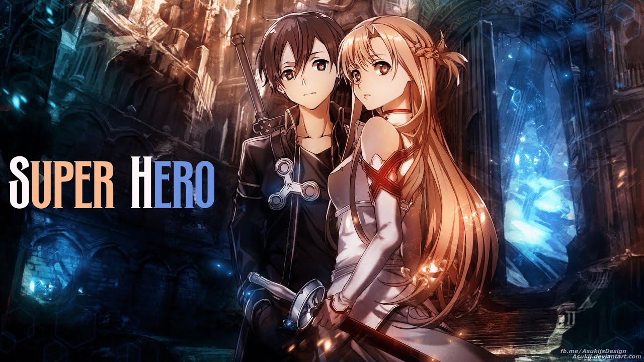 Nightcore - Superhero (Simon Curtis+Lyrics)