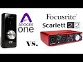 Apogee ONE vs Scarlett 2i2