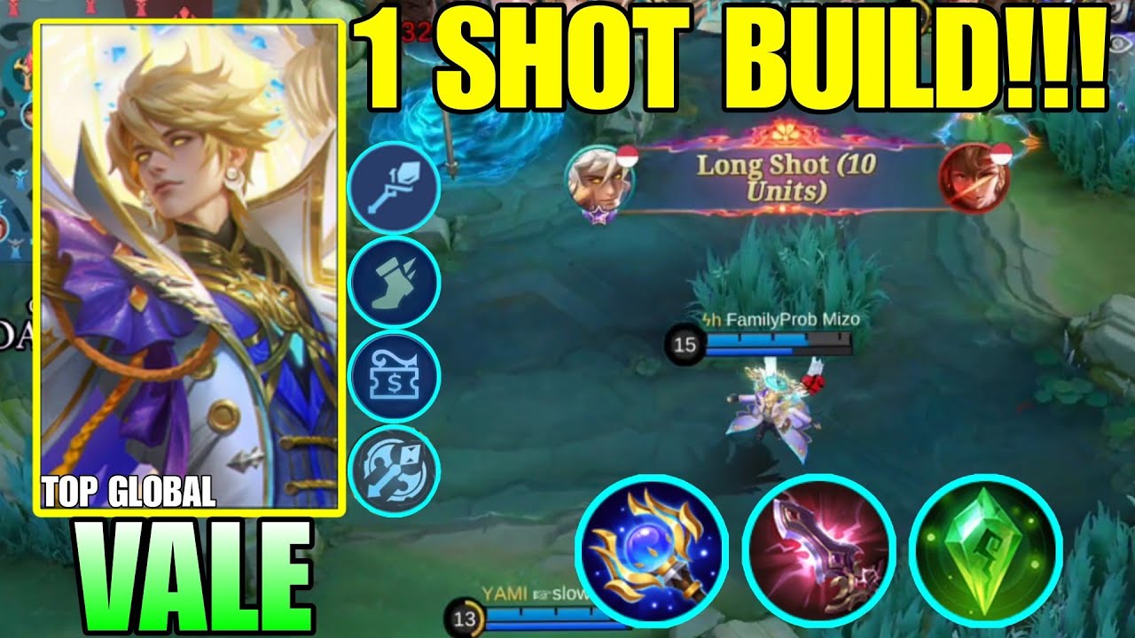 Vip Build Gsf Vale Best Build and Emblem 2025 pt.384 - Build Top 1 Global Vale ~ MLBB ...