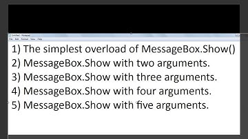 C# Tutorial-7 : Message Box