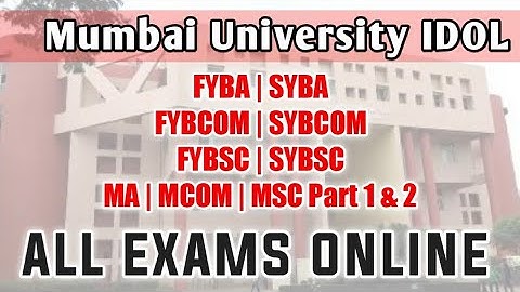 IDOL ONLINE EXAM | All Courses | Mumbai University | Ashish Sir