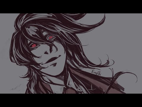 「HELLSING・アーカード」イラストタイムラプス4