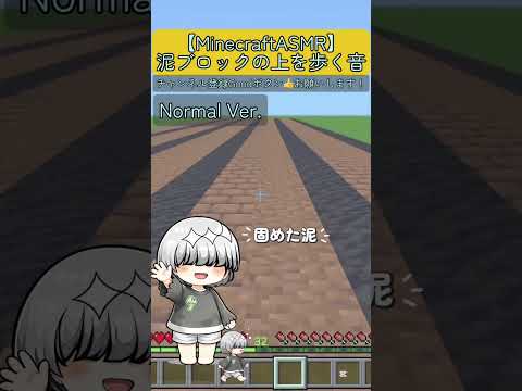 |マイクラASMR|泥ブロックの上を歩くだけ。 #minecraftasmr