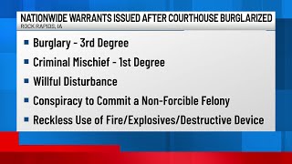 Warrants issued for Lyon County Courthouse burglary
