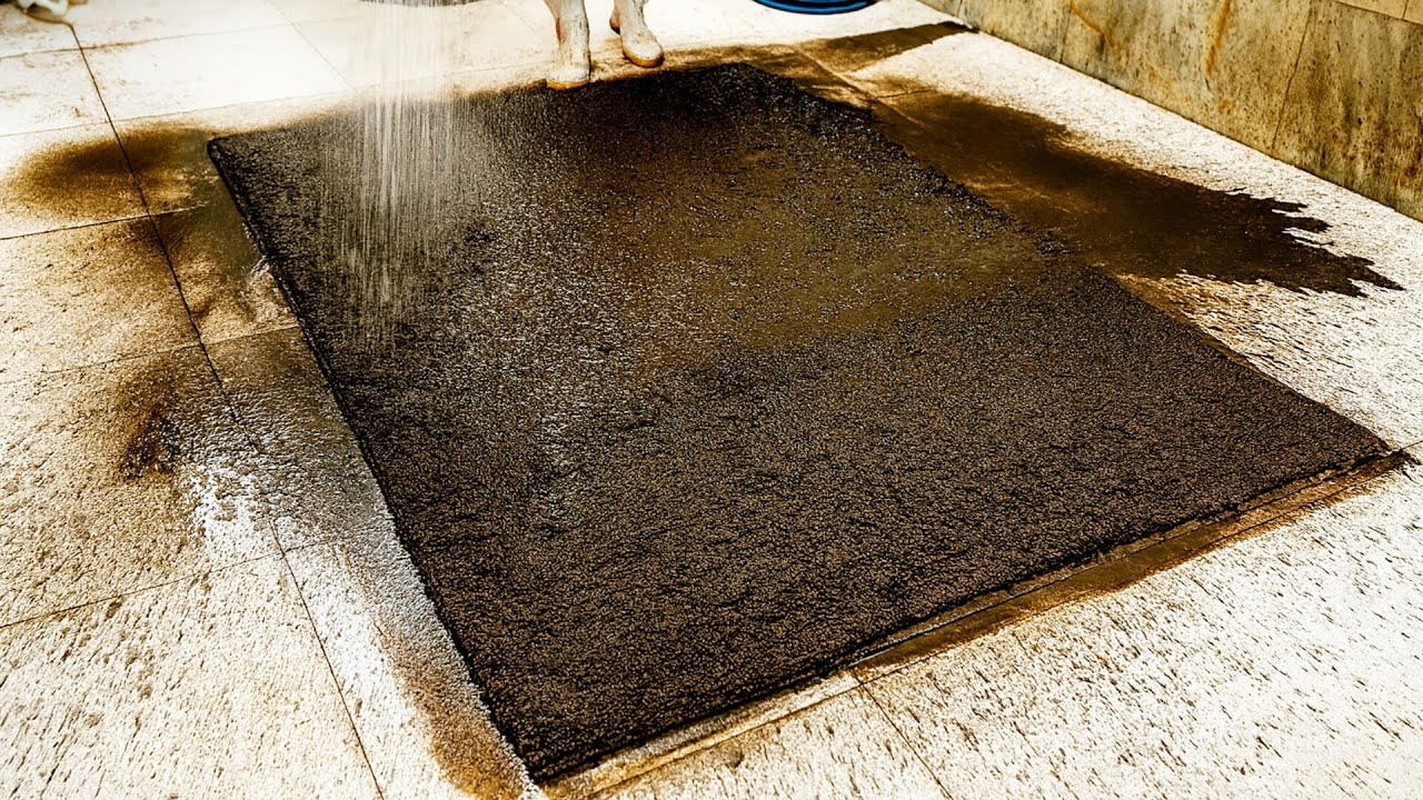 BRACE YOURSELF: This Carpet Color Change Will Surprise You - Deep Cleaning the Dirtiest Shaggy Rug