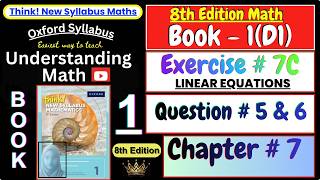 Exercise 7C Question 5 & 6 | Chapter 7 | Book 1 (D1) | Think New Syllabus Mathematics 8th Edition
