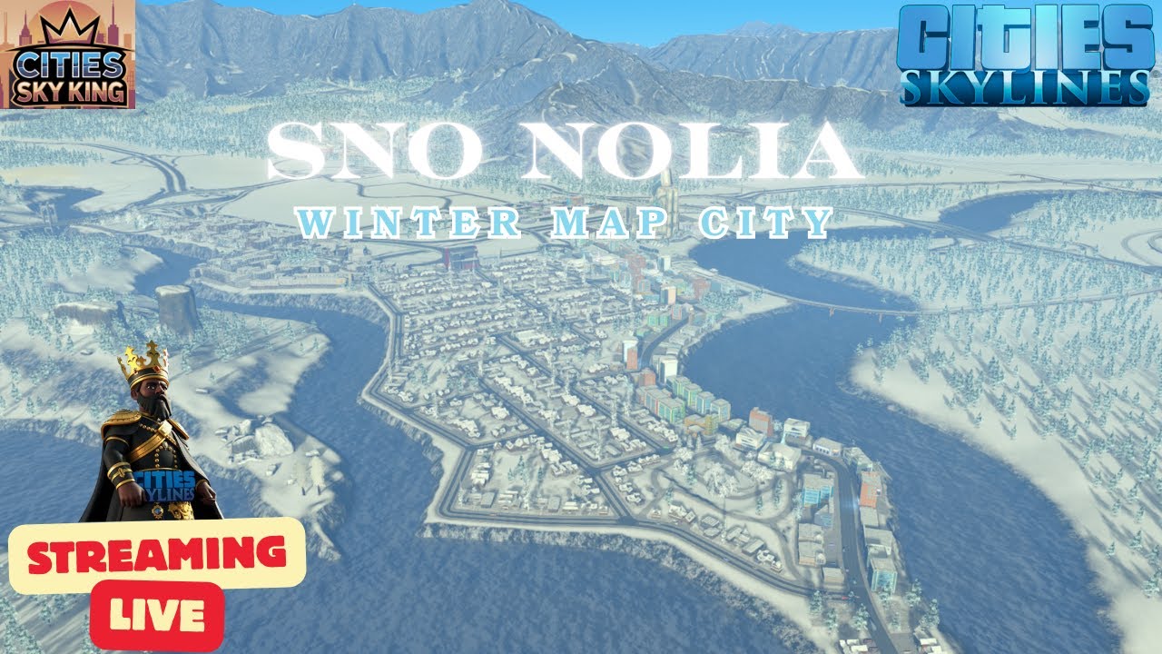 LIVE: Building a Snow City in Cities: Skylines ep.3 ❄️ | Winter Map City Build & Chill Stream