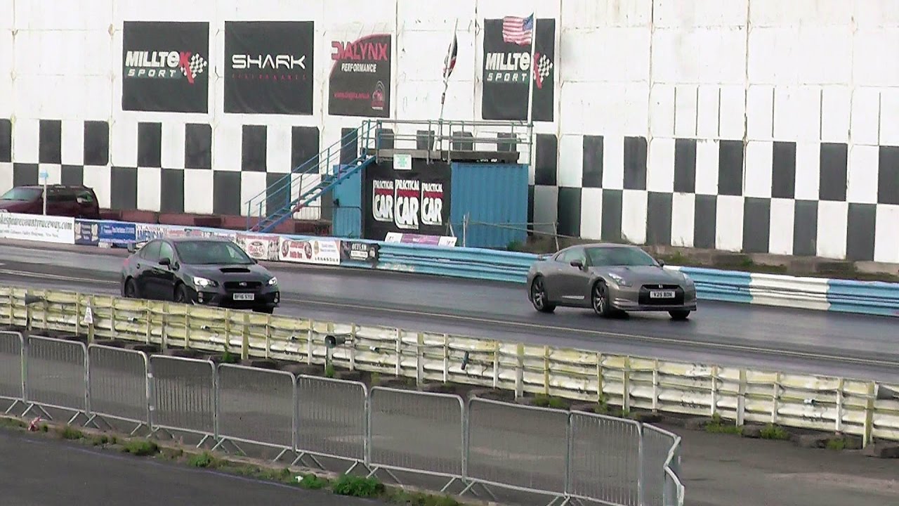 2016 Subaru WRX STi vs 2010 R35 Nissan GTR - 1/4 Mile Drag Race - YouTube