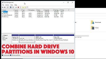 Combine Hard Drive Partitions in Windows 10