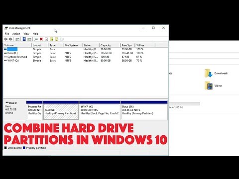 Video: How To Merge Hard Disk Partitions
