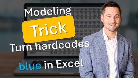 Quick Formatting Trick: Turn All Hardcodes Blue in Excel