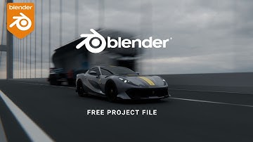 Blender Realistic Car Animation + Free Project File