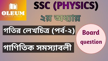 ssc physics|chapter2।গতি।লেখচিত্রের গাণিতিক সমস্যা।motion|graph