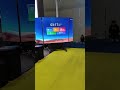 The latest retractable LED display screen for conference rooms.  #ledscreen #leddisplay