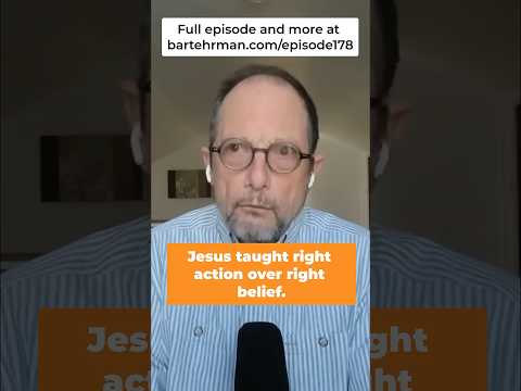 Jesus taught right action over right belief