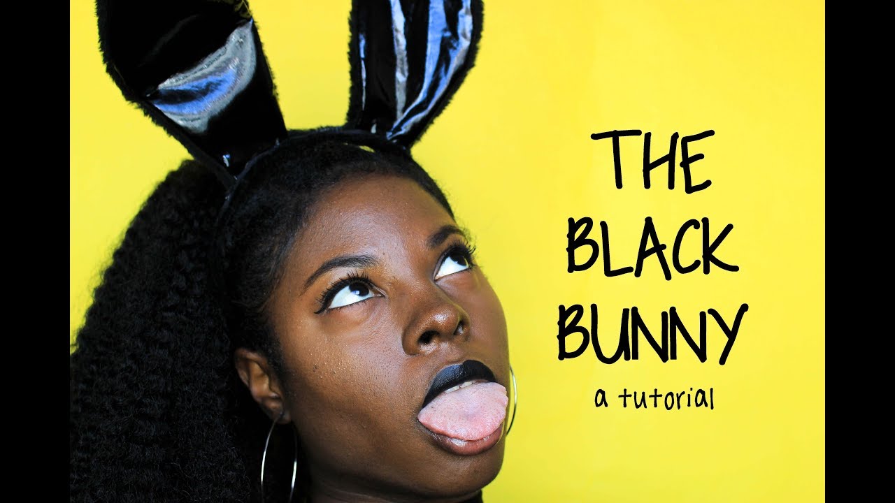 The Black Bunny: Halloween Hair & Makeup Tutorial 🖤