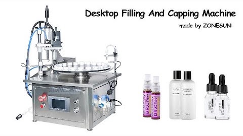 ZONESUN ZS-AFC1M Desktop Essential Oil Monoblock Rotary Small Bottle Filling And Capping Machine