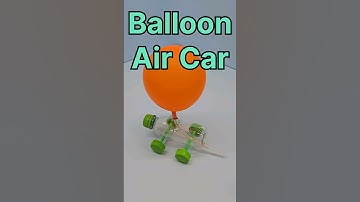 How to make Balloon 🎈 Air Car 🚗  l  Balloon Powered Car  #diy #shorts #ytshorts