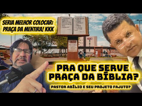PASTOR ABÍLIO SANTANA: WHAT KIND OF SHADY PROJECT IS THIS? WHAT IS THE BIBLE SQUARE FOR?