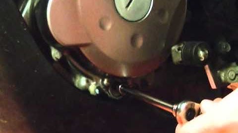 Motorcycle Repair: How to Adjust the Balancer Chain Tension on a 2009 Kawasaki KLR 650