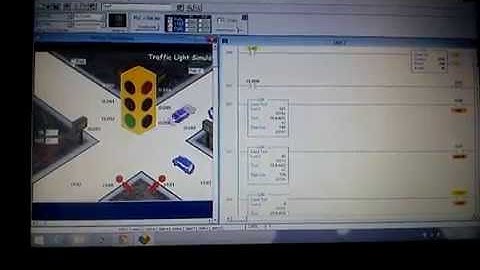 Semaforo de dos vias con plc