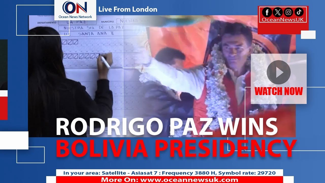 RODRIGO PAZ WINS BOLIVIA PRESIDENCY