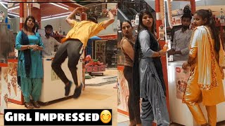 Flips in Mall || With Cute Girl Shocked Reaction 😲