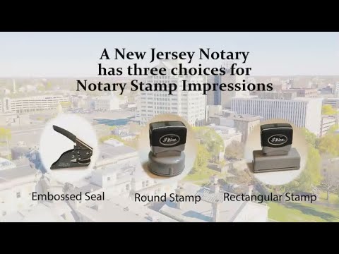 What are some New Jersey notary stamps and seals