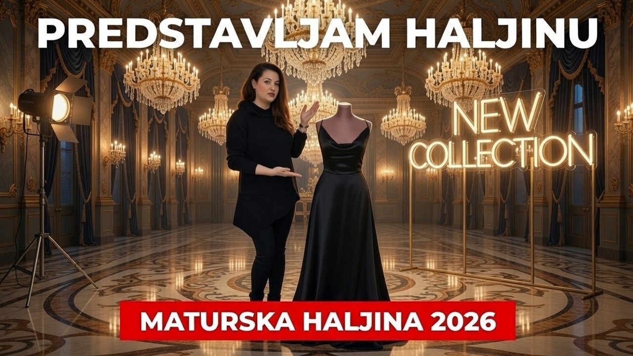 CRNA MATURSKA HALJINA 2026 🖤 | Korak po korak izrada (kroj, šivanje, završni detalji)