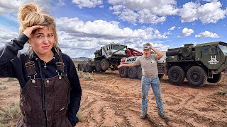 We Used a Military 10x10 to Tow This Giant Kenworth