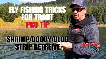FLY FISHING TRICKS FOR TROUT: PRO TIP - SHRIMP/BOOBIE/BLOB STRIP RETRIEVE