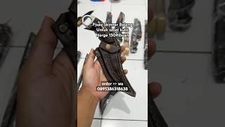 pisau skinner baja per untuk seset kulit sapi super tajam!! #pisauseset