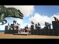 Giganotosaurus VS ARK Dinosaur Fortress | Cantex