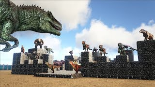 Giganotosaurus VS ARK Dinosaur Fortress | Cantex