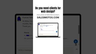 Exclusive Web Design Lead #sales #leads #website #seo #ytshorts
