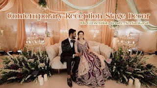 Stunning Contemporary Reception Stage Decor - RK Convention Centre, Chennai screenshot 3